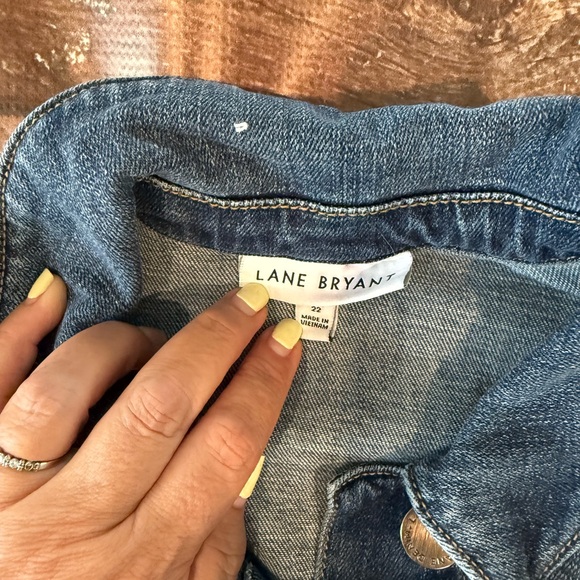 Lane Bryant Blue Denim Jacket Soft and Stretchy Nice Material - Picture 4 of 6